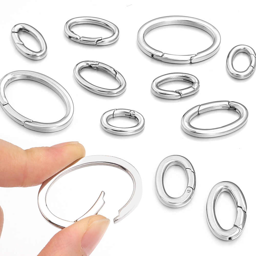 Jewelry Making Jump Rings - 1pc Stainless Steel Spring Clasps Jump