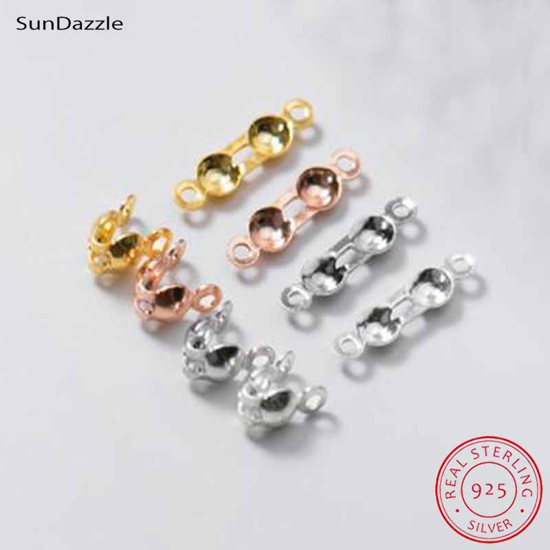 Jewelry Making Class - 4pcs Genuine Real Pure Solid 925