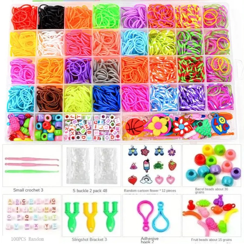 Jewelry Making Kits - 4300pcs+ 32Colour Vibrant Color Rubber Band