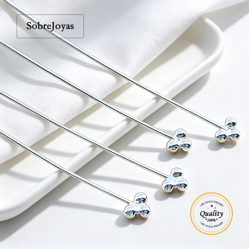 3 Ball Headpin 925 Sterling Si - Jewelry Making Head Pins 评论和价格
