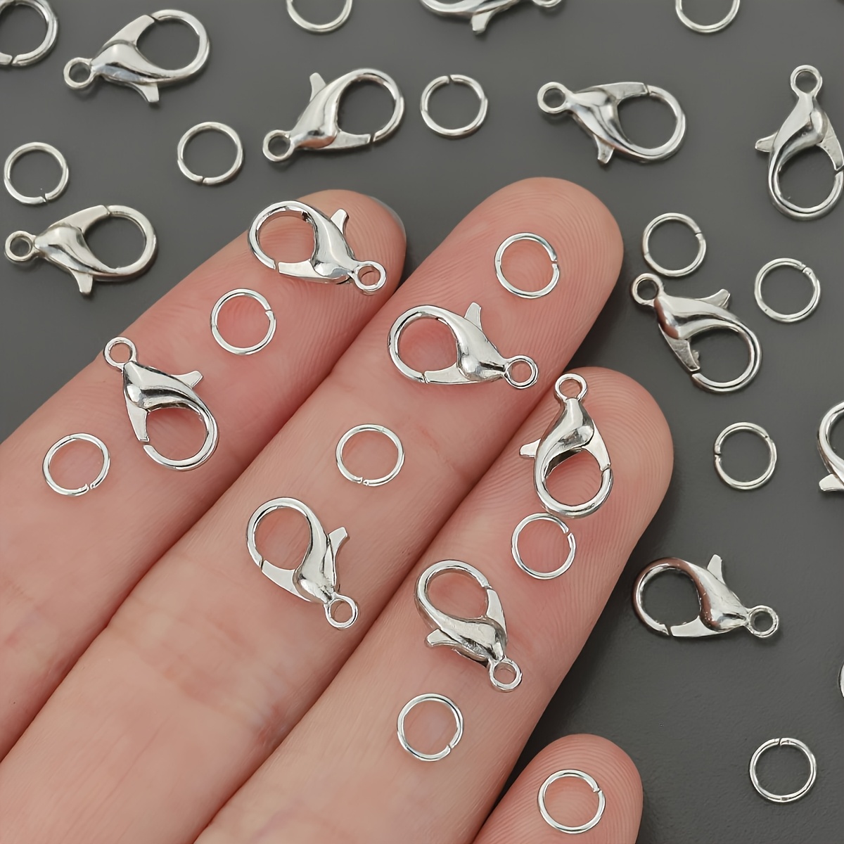 1/2/300pcs Lobster Clasps Open - Jewelry Making Jump Rings 评论和价格