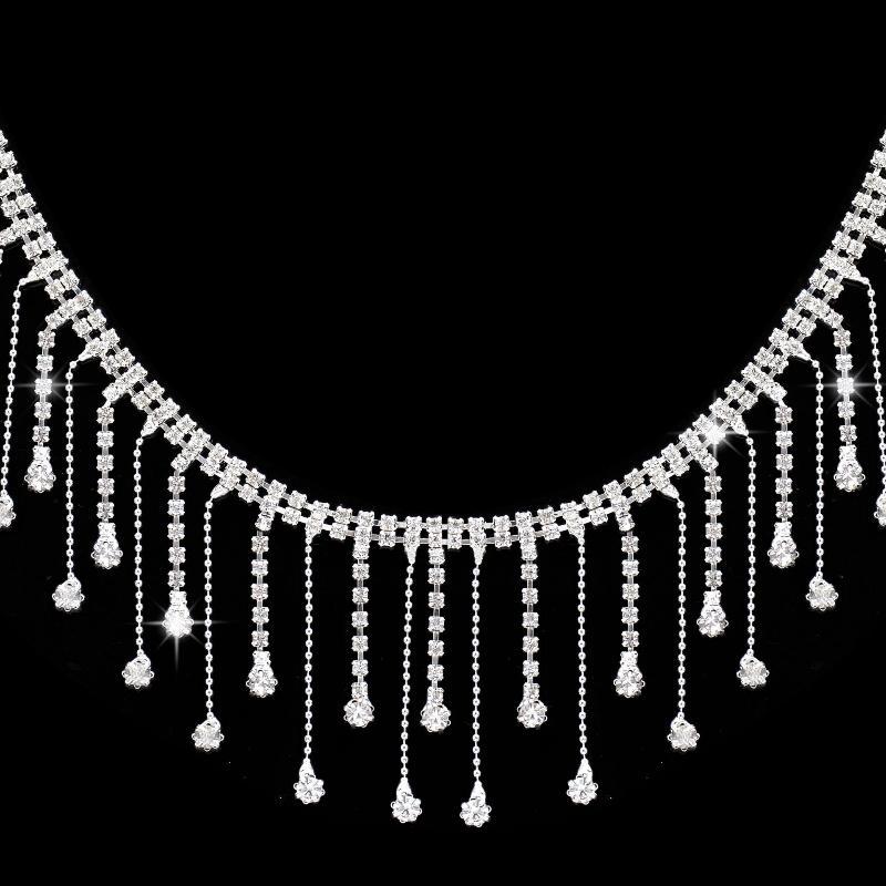Sparkling Rhinestone Tassel Tr - Jewelry Making Party For Adults 评论和价格