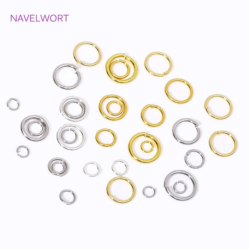 14K/18K Gold Plated Split Ring - Jewelry Making Jump Rings 评论和价格