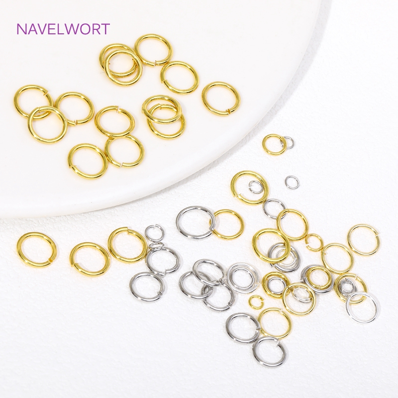 14K/18K Gold Plated Split Ring - Jewelry Making Jump Rings 评论和价格