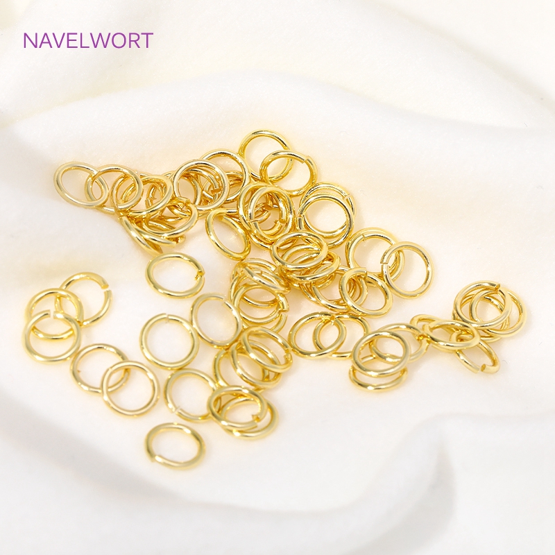 14K/18K Gold Plated Split Ring - Jewelry Making Jump Rings 评论和价格