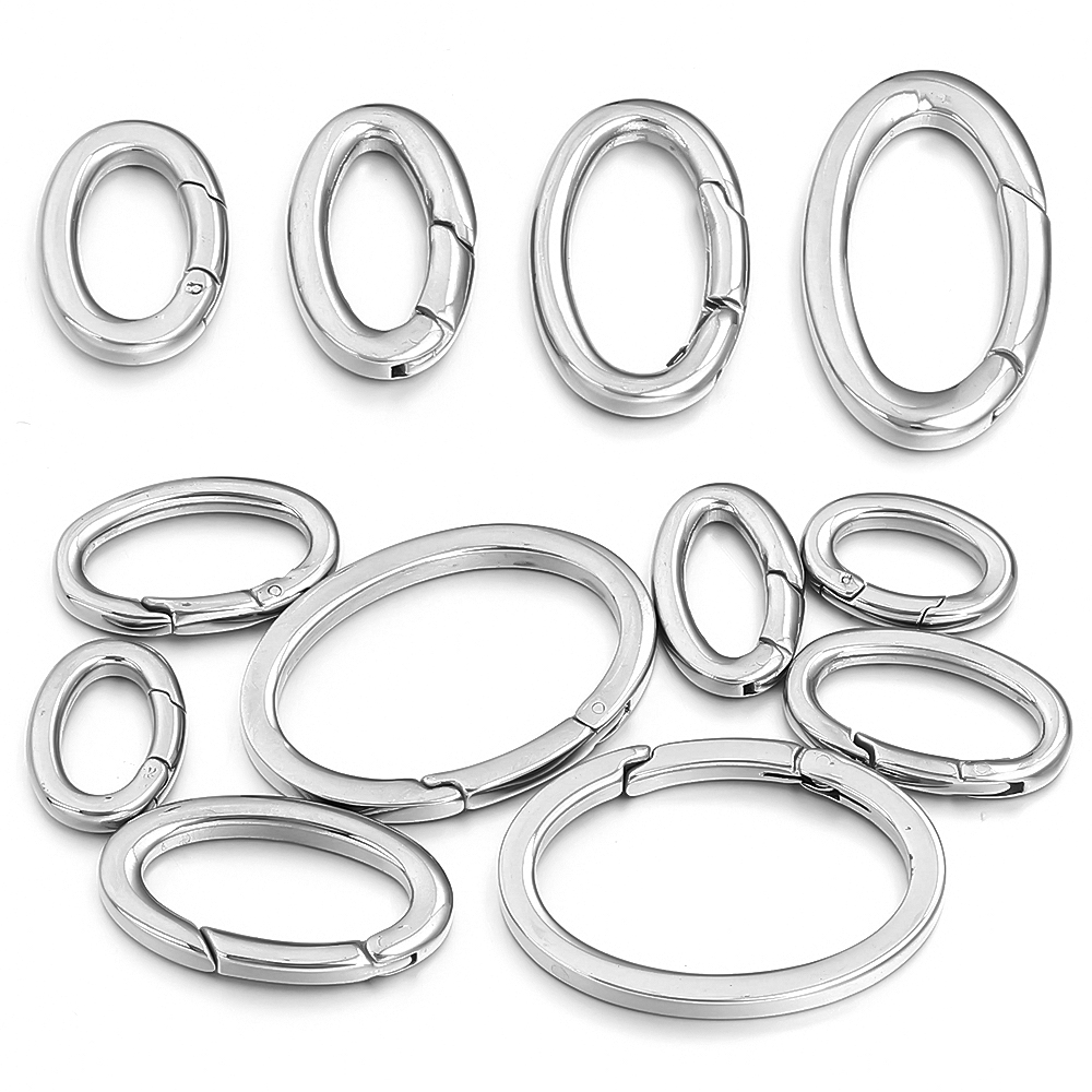 1pc Stainless Steel Spring Cla - Jewelry Making Jump Rings 评论和价格