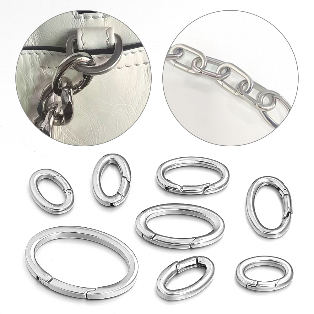 1pc Stainless Steel Spring Cla - Jewelry Making Jump Rings 评论和价格