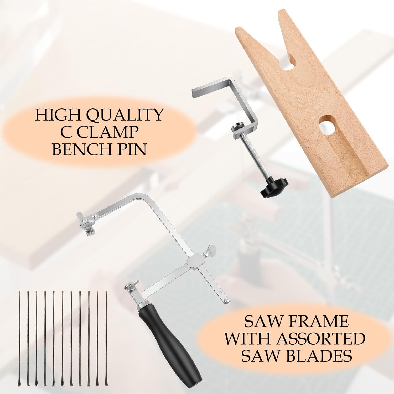 3-in-1 Adjustable Jeweler's Sa - Jewelry Making Desk 评论和价格