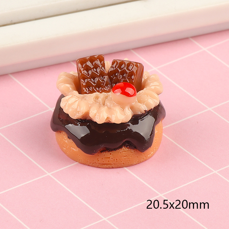5pcs Cute Mini Fruit Cake Resi - Jewelry Making Desk 评论和价格