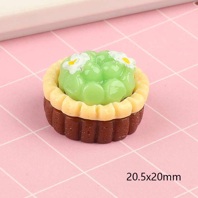 5pcs Cute Mini Fruit Cake Resi - Jewelry Making Desk 评论和价格