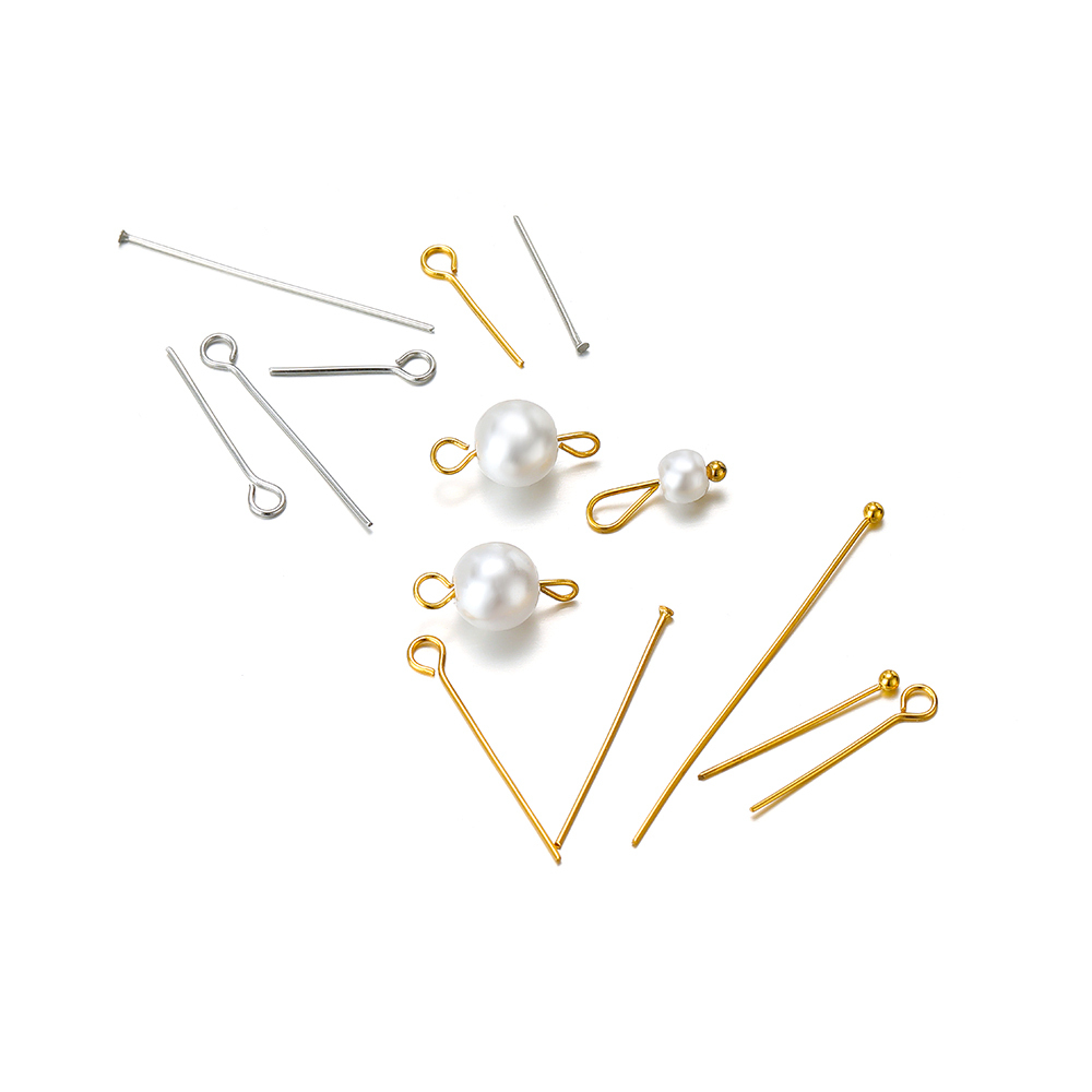 100/50pcs Stainless Steel Eye  - Jewelry Making Head Pins 评论和价格