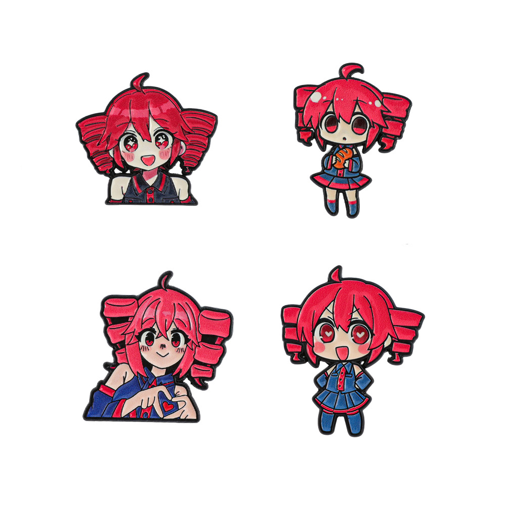4pcs Anime Cute Cartoon Brooch - Jewelry Making Kits 评论和价格