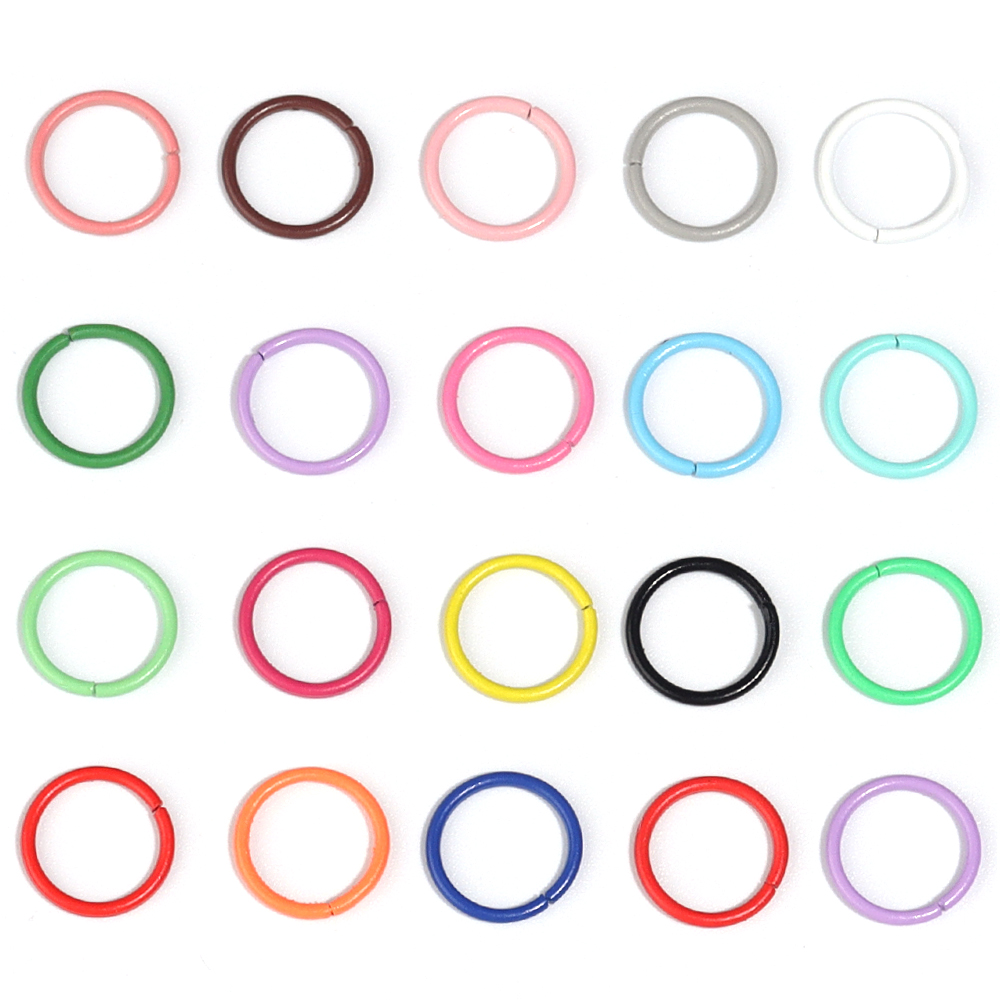 50pcs 8/10mm Iron Split Ring O - Jewelry Making Jump Rings 评论和价格