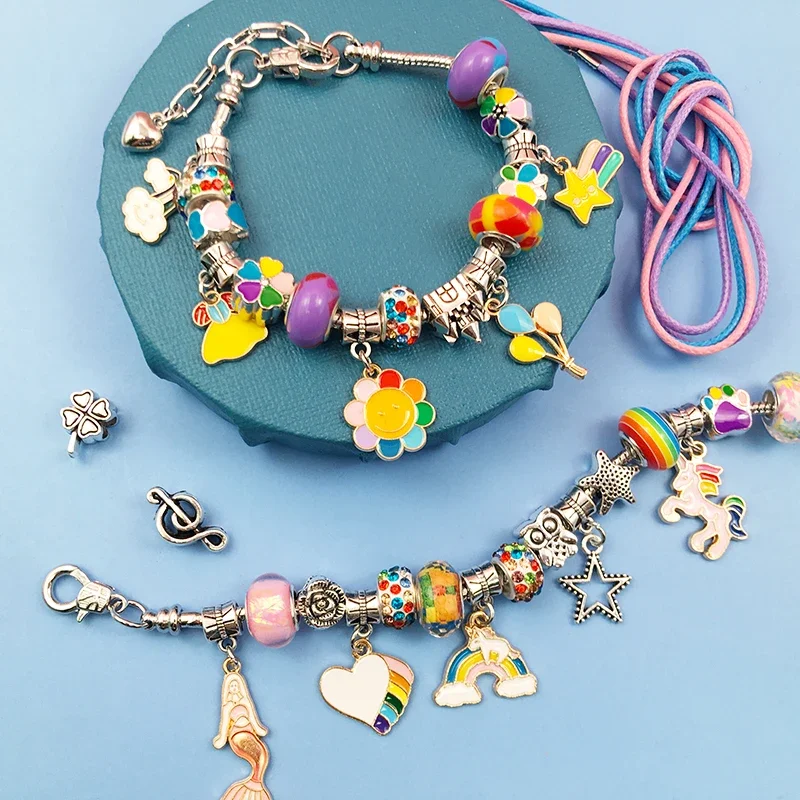 Charm Bracelet Making Kit for  - Jewelry Making Kits For Kids 评论和价格