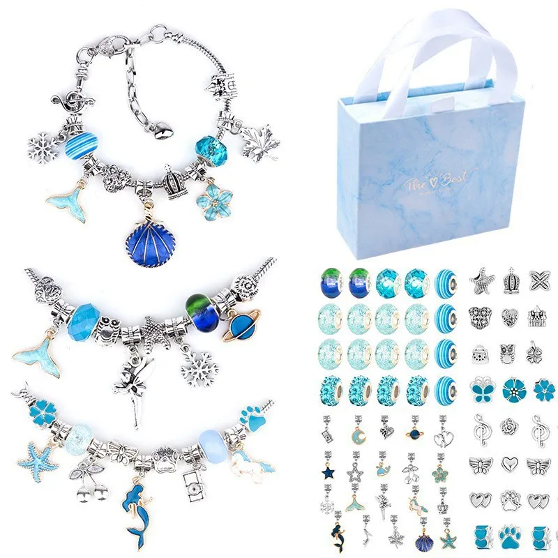 Charm Bracelet Making Kit for  - Jewelry Making Kits For Kids 评论和价格