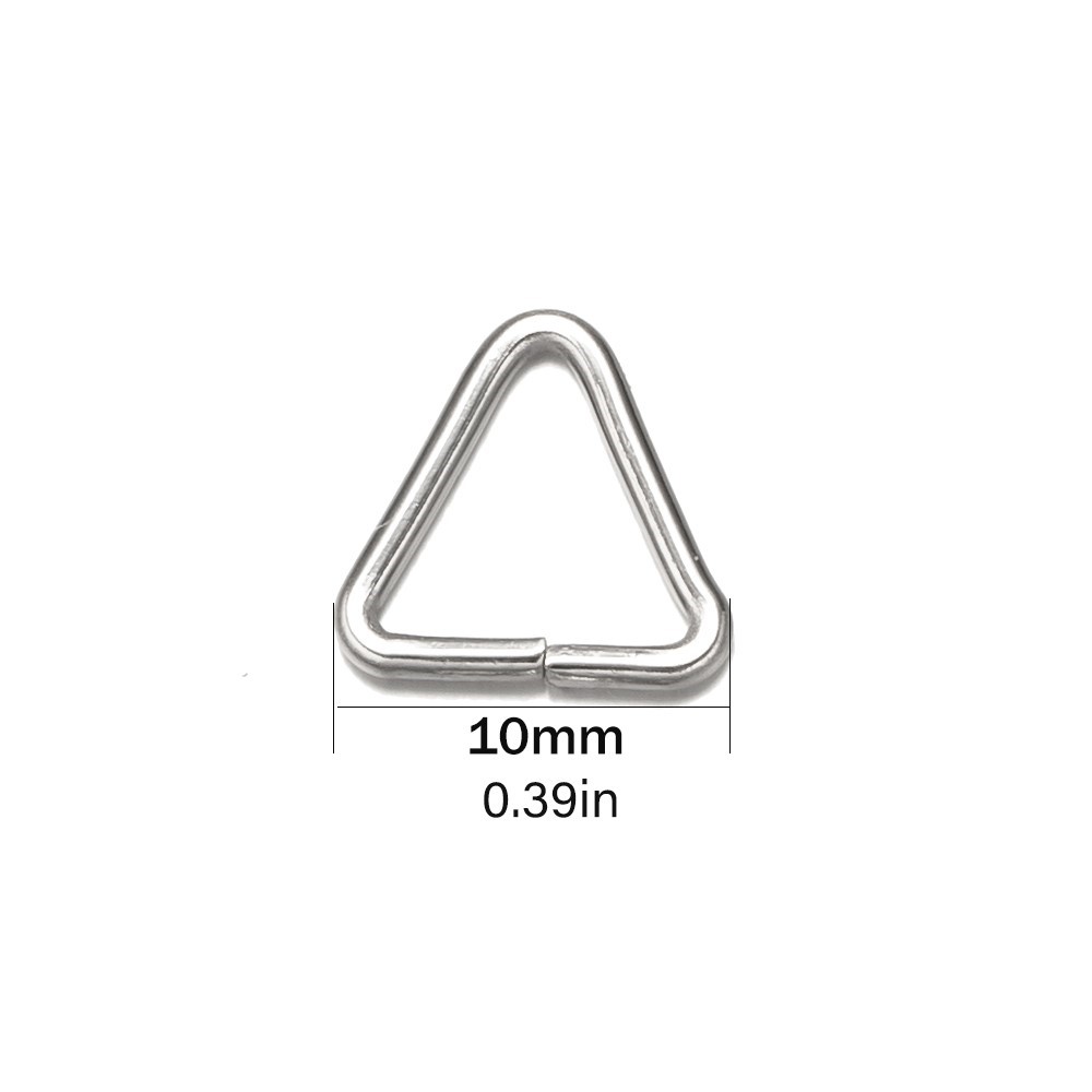 100pcs Stainless Steel Open Tr - Jewelry Making Jump Rings 评论和价格