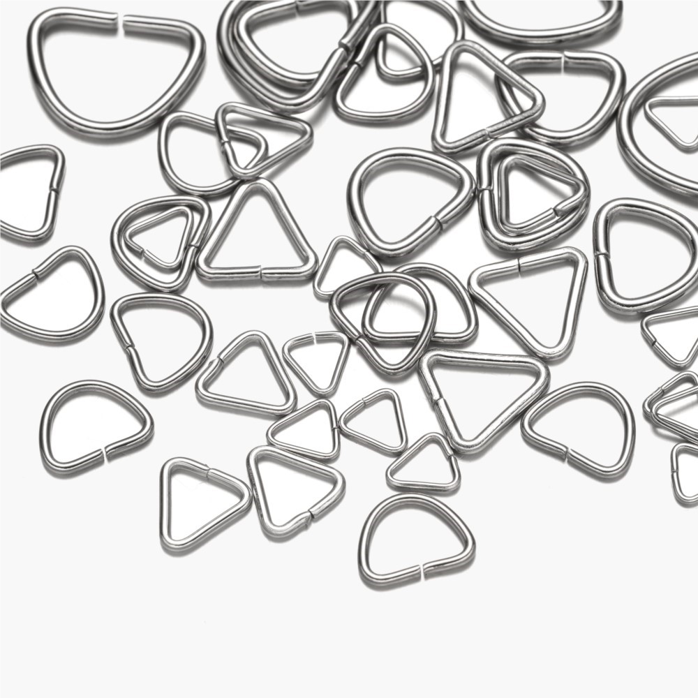 100pcs Stainless Steel Open Tr - Jewelry Making Jump Rings 评论和价格