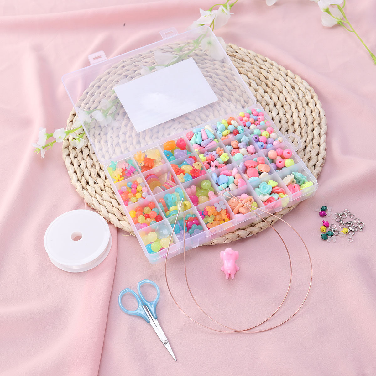 520Pcs DIY Beads Set for Jewel - Jewelry Making Kits For Kids 评论和价格