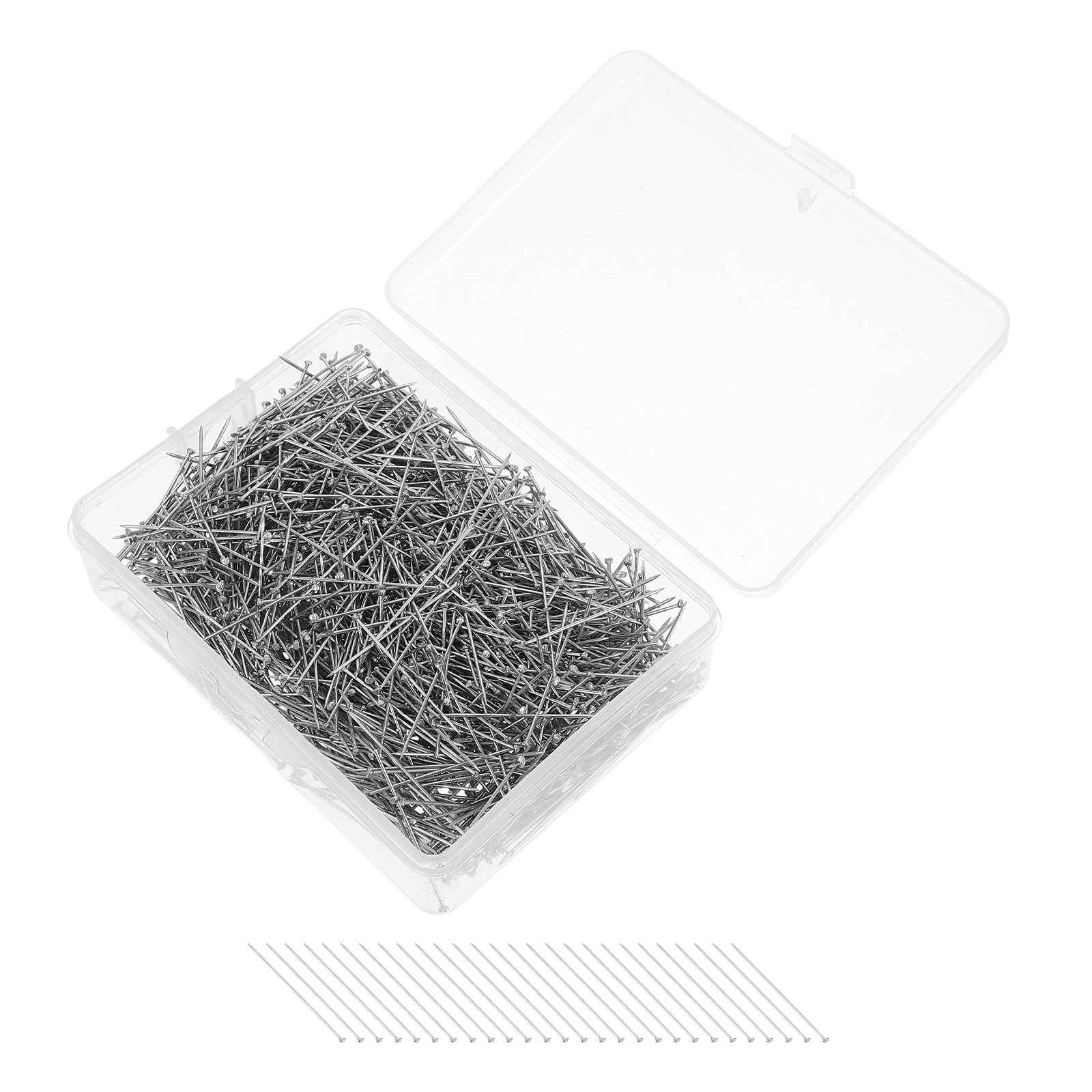 1600Pcs Stainless Steel Flat H - Jewelry Making Head Pins 评论和价格