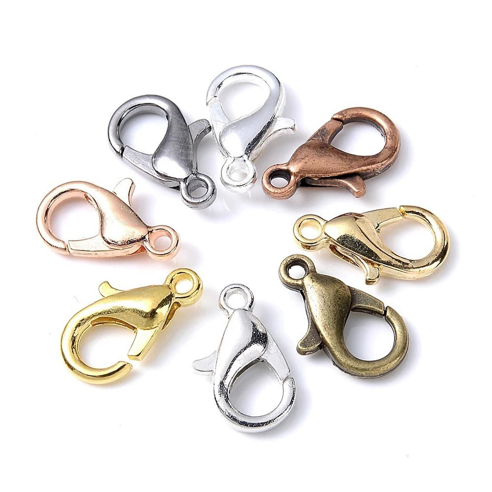 100pcs 9 12 14mm Zinc Alloy Lo - Jewelry Making Class 评论和价格