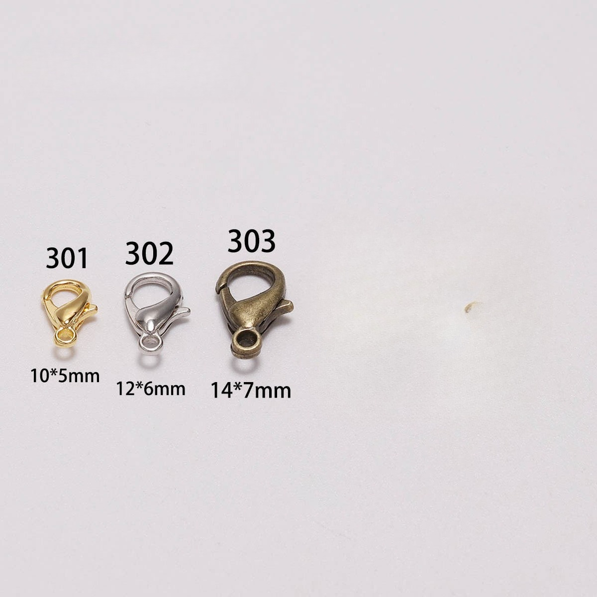 100pcs 9 12 14mm Zinc Alloy Lo - Jewelry Making Class 评论和价格