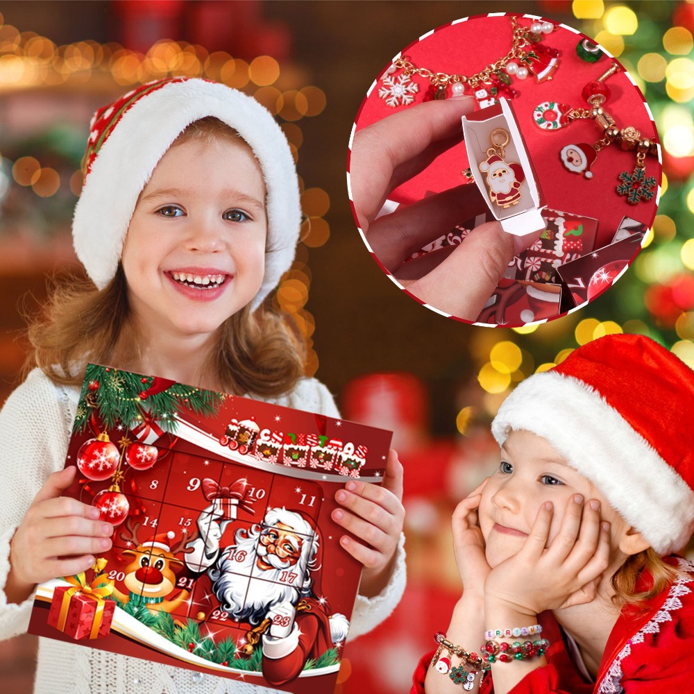 Christmas Advent Calendar Char - Jewelry Making Kits For Kids 评论和价格