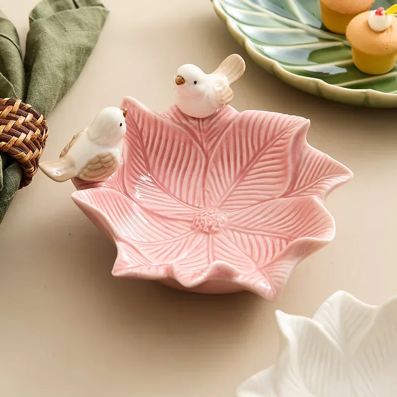 Cute Bird Tray Ceramic Jewelry - Jewelry Making Desk 评论和价格