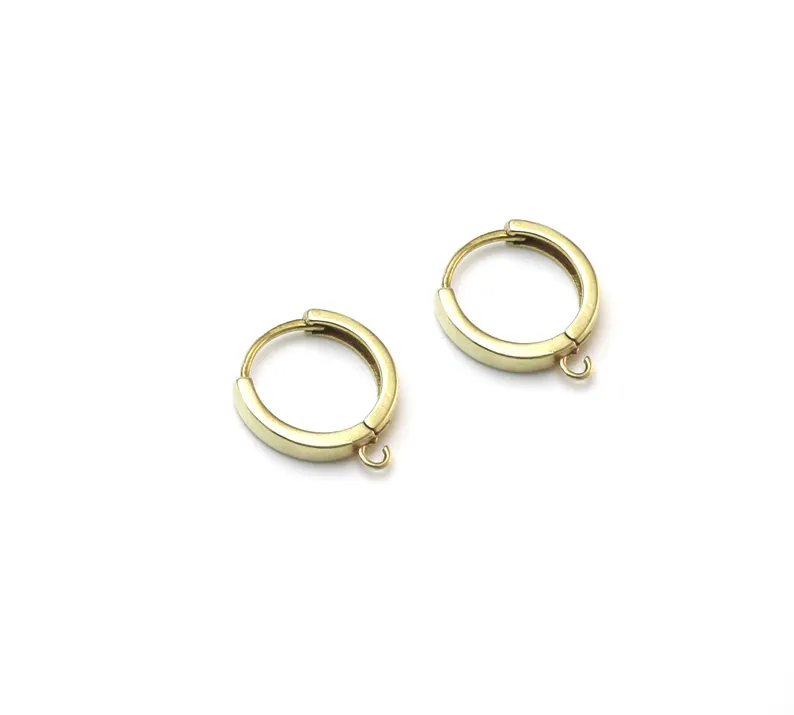 10pcs Brass Ear Hoops, Leverba - Jewelry Making Class 评论和价格