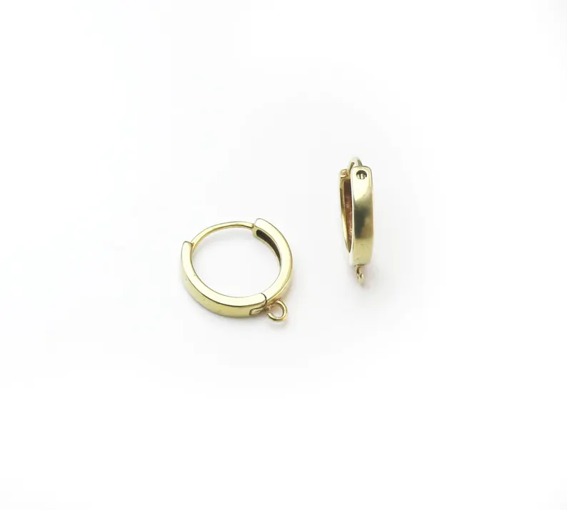 10pcs Brass Ear Hoops, Leverba - Jewelry Making Class 评论和价格