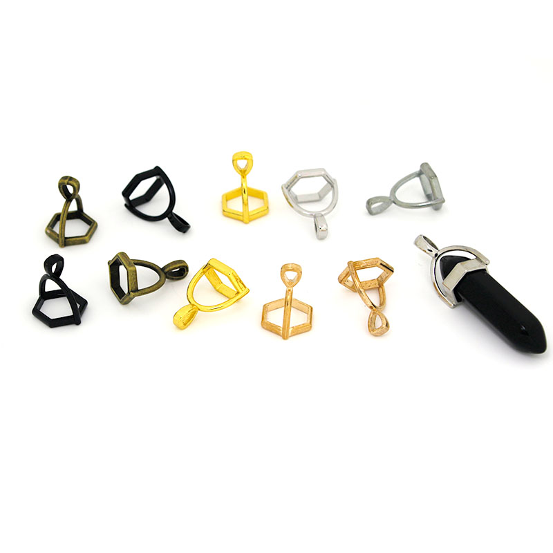 20Pcs Hexagonal Gemstone Cap N - Jewelry Making Class 评论和价格