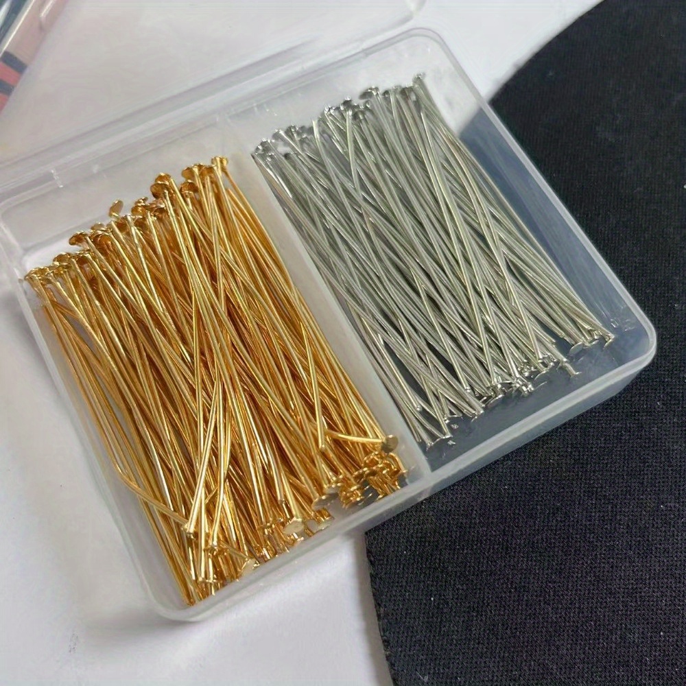 200pcs 30/40/50mm Iron-headed  - Jewelry Making Head Pins 评论和价格