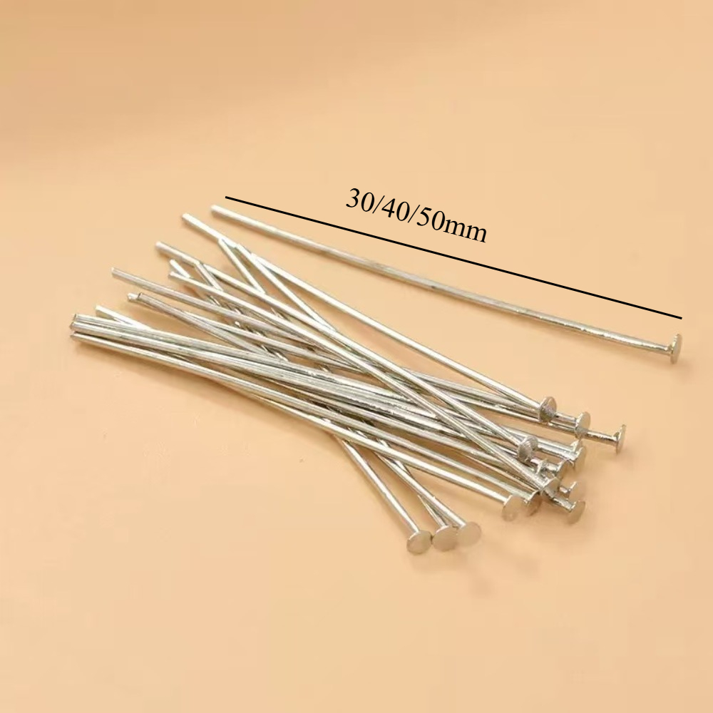 200pcs 30/40/50mm Iron-headed  - Jewelry Making Head Pins 评论和价格