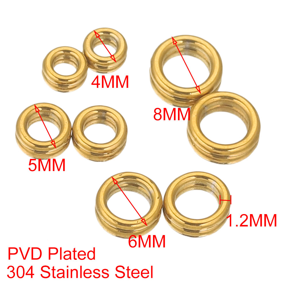 50pcs Stainless Steel Closed J - Jewelry Making Jump Rings 评论和价格