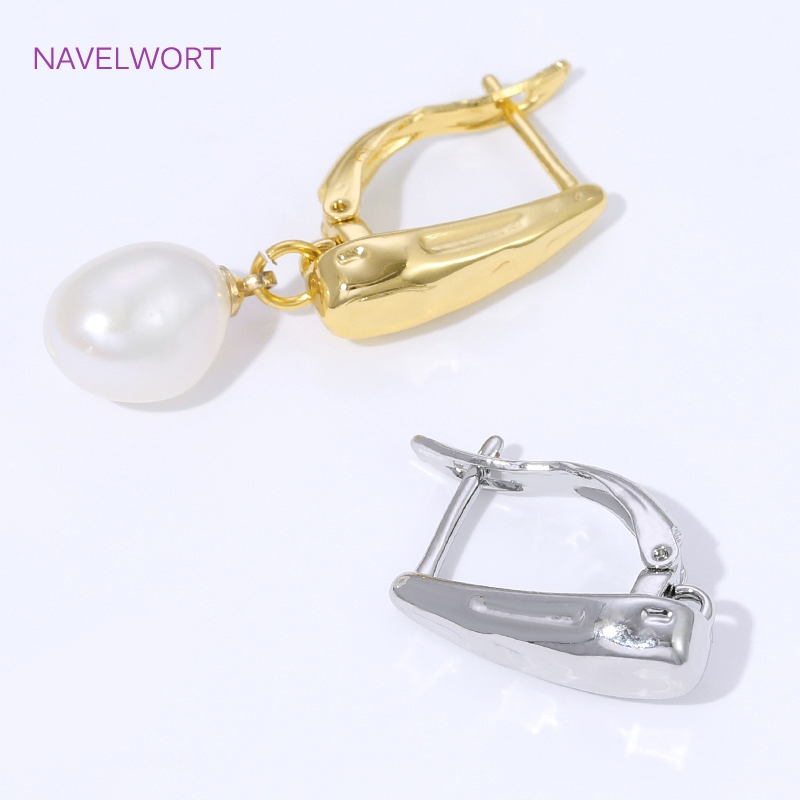 18K Gold Plated Smooth Earring - Jewelry Making Kits 评论和价格