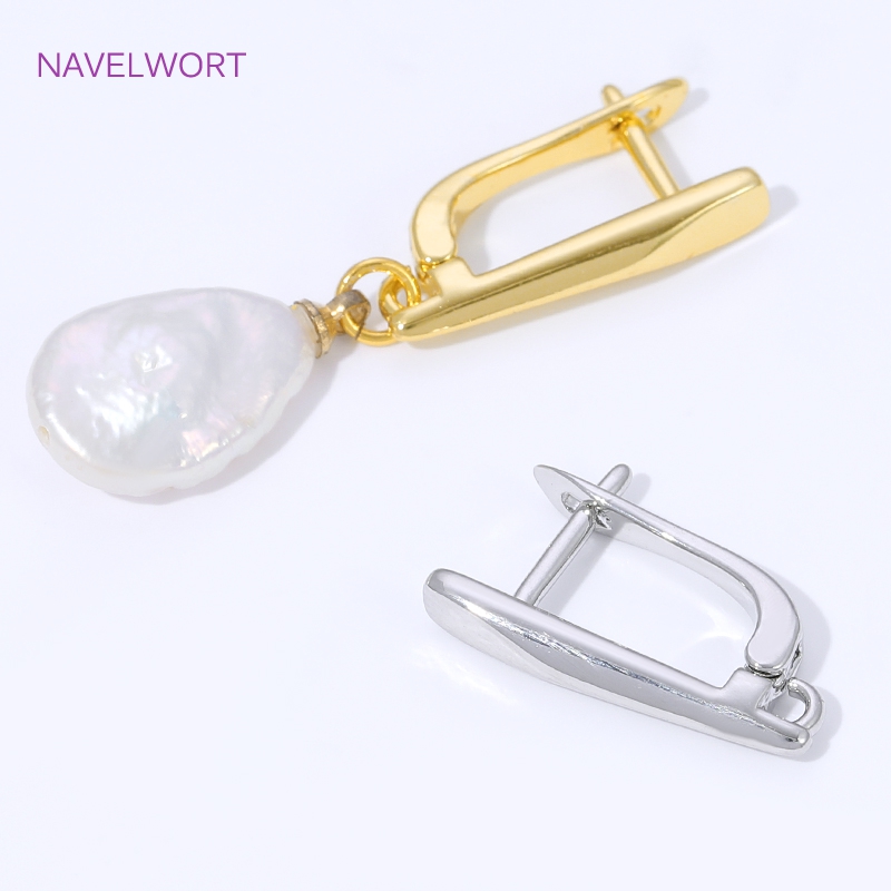 18K Gold Plated Smooth Earring - Jewelry Making Kits 评论和价格