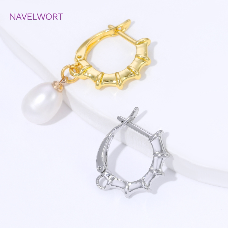 18K Gold Plated Smooth Earring - Jewelry Making Kits 评论和价格