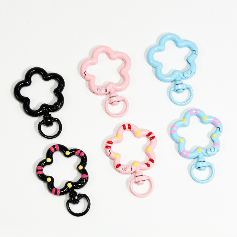 5pcs Flower Metal Lobster Claw - Jewelry Making Class 评论和价格