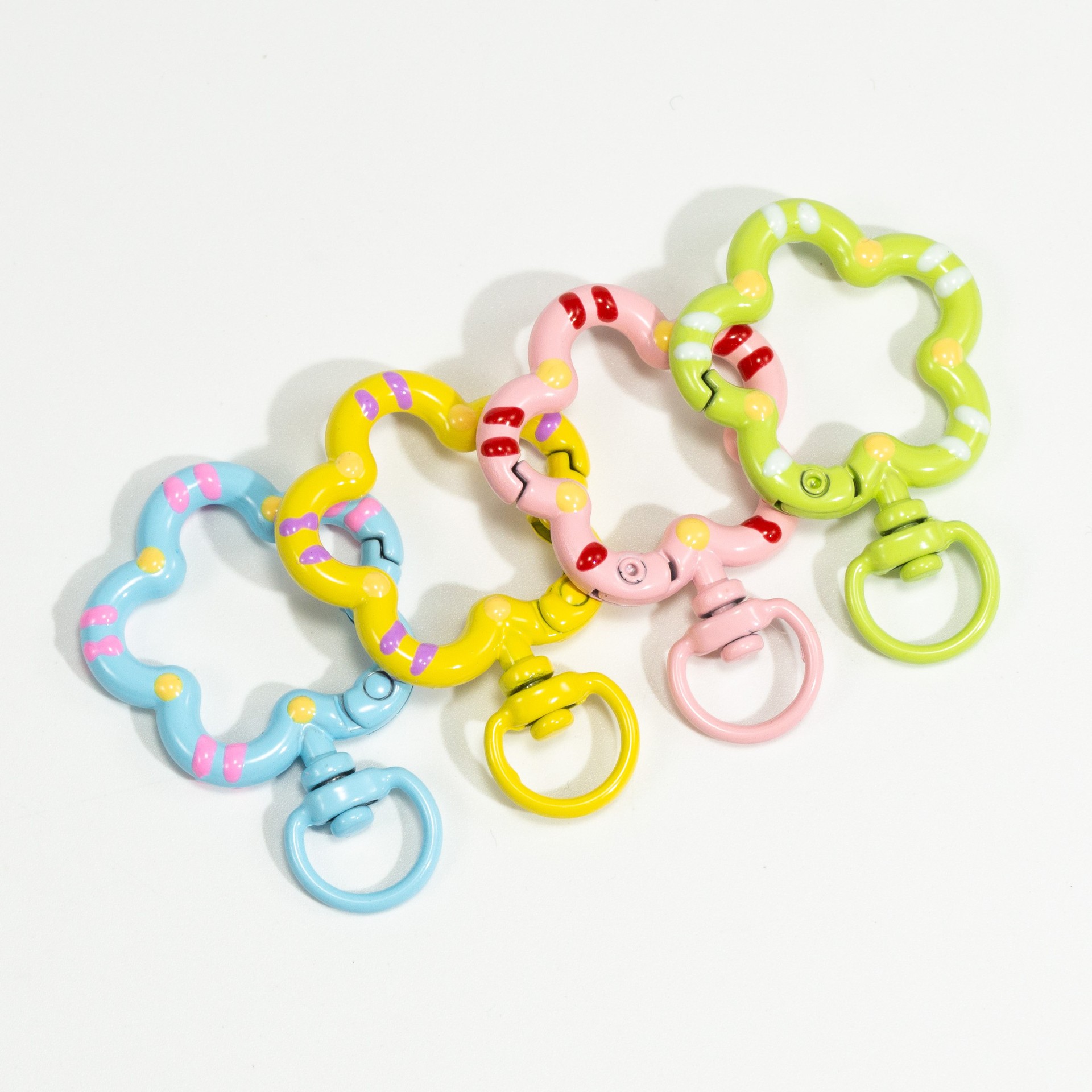 5pcs Flower Metal Lobster Claw - Jewelry Making Class 评论和价格