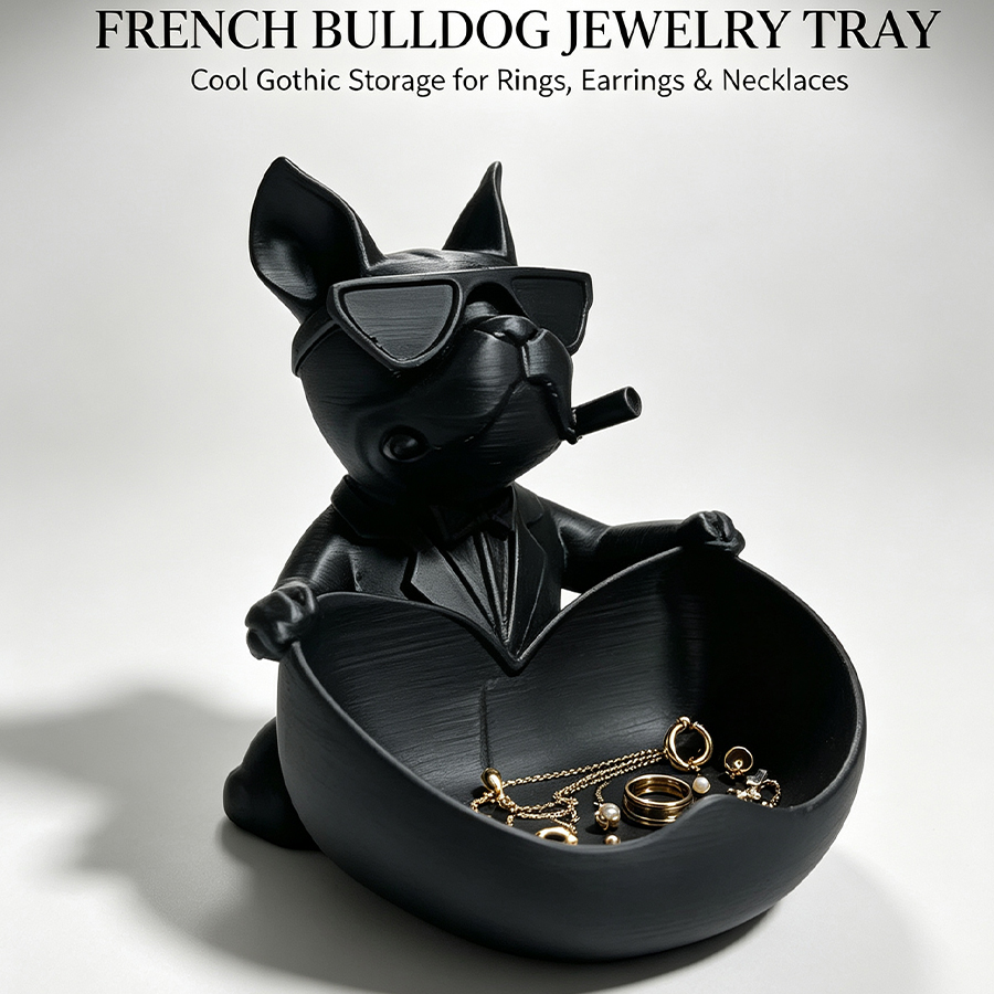 Trendy French Bulldog Key Stor - Jewelry Making Desk 评论和价格