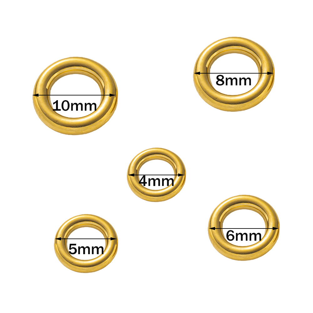 10pcs Stainless Steel Gold O R - Jewelry Making Jump Rings 评论和价格