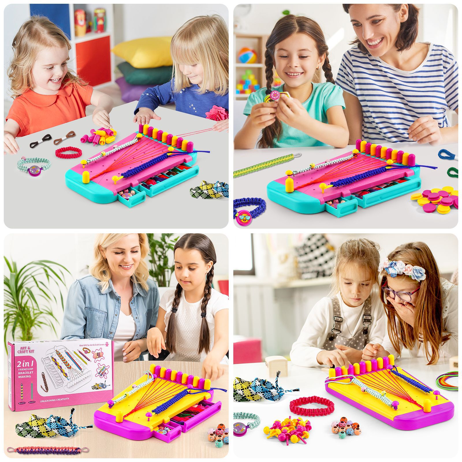 Bracelet Making Kit Toy for Gi - Jewelry Making Kits For Kids 评论和价格