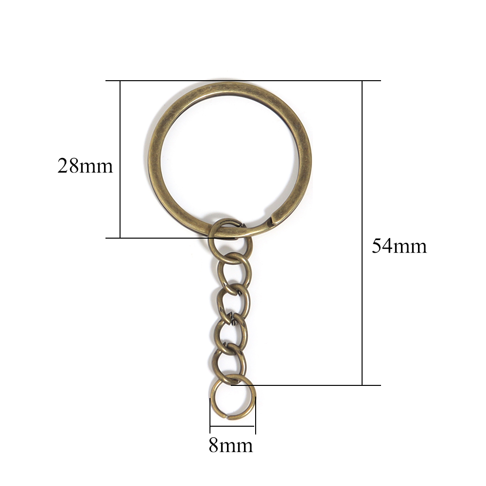 5/20Sets/Lot Metal Key Ring Ke - Jewelry Making Jump Rings 评论和价格