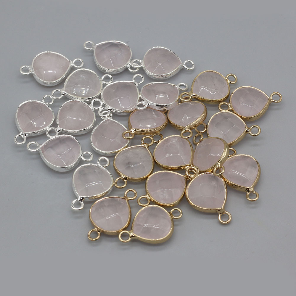2pcs Natural Stone Connectors  - Jewelry Making Stones 评论和价格