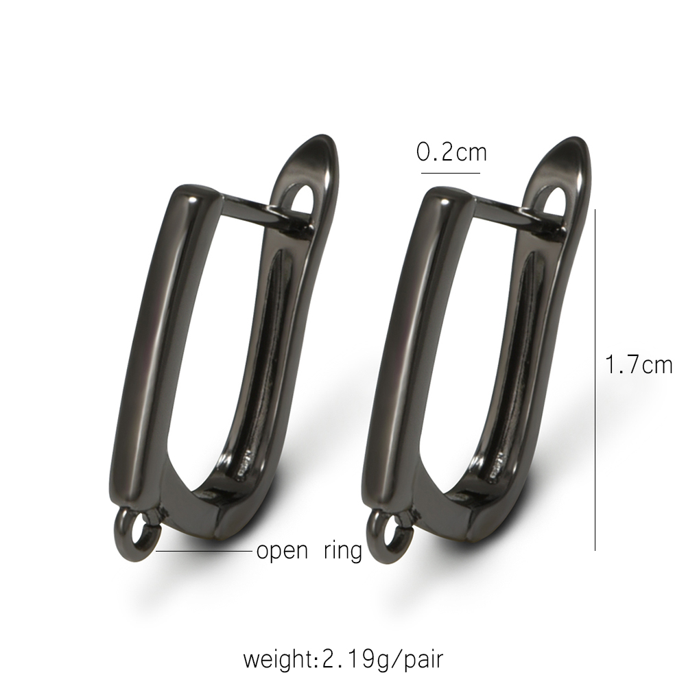 YANASI 1 Pair Gun Black  Brass - Jewelry Making Class 评论和价格