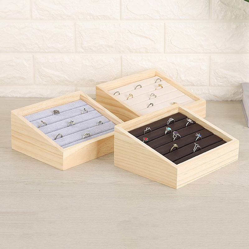 1pc Wood Jewelry Display Tray  - Jewelry Making Desk 评论和价格
