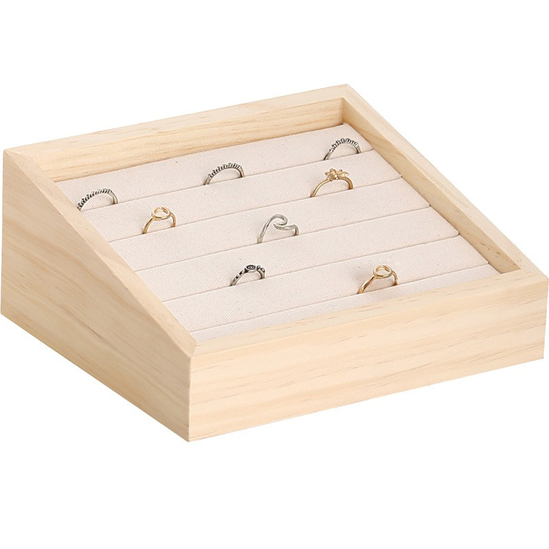 1pc Wood Jewelry Display Tray  - Jewelry Making Desk 评论和价格