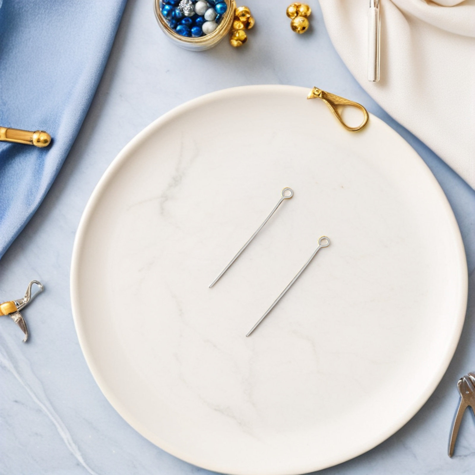 300Pcs Pins Jewelry Making Sta - Jewelry Making Head Pins 评论和价格