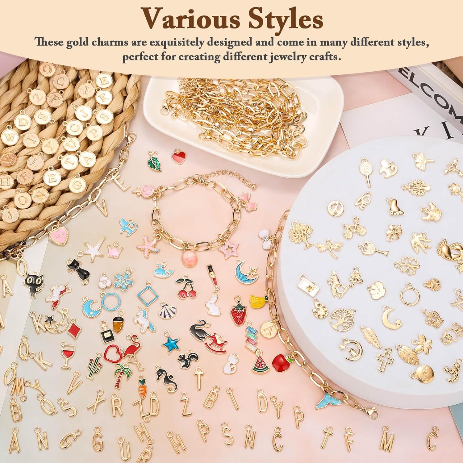 417Pcs Charm Bracelet Making K - Jewelry Making Party For Adults 评论和价格
