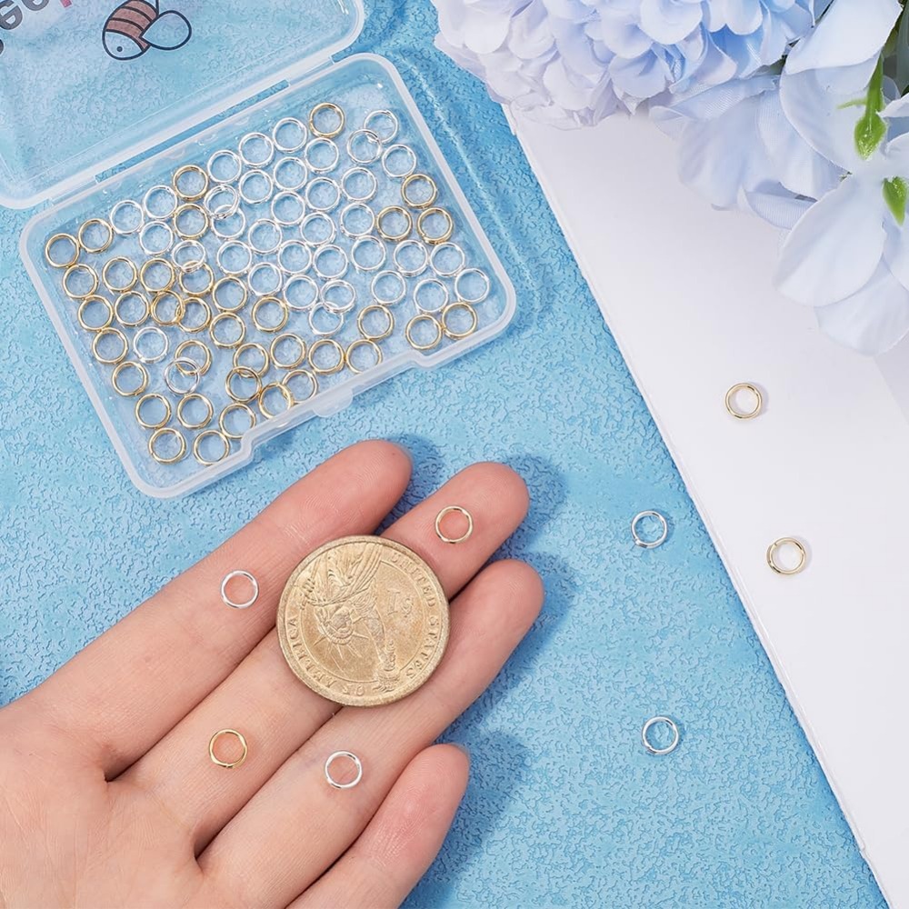 1 Box 80Pcs Split Jump Ring 24 - Jewelry Making Jump Rings 评论和价格