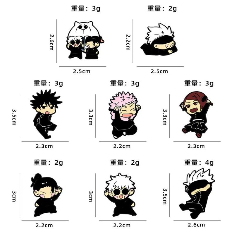 8pcs Anime Itadori Yuji Enamel - Jewelry Making Kits 评论和价格